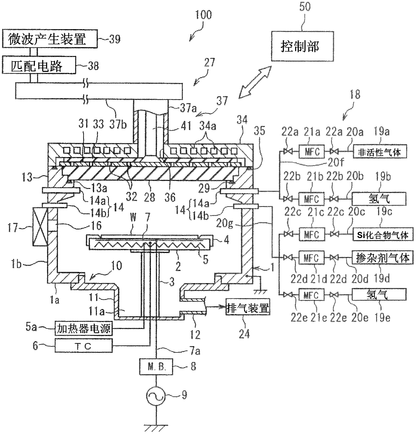 Method for forming crystalline silicon film and plasma CVD device