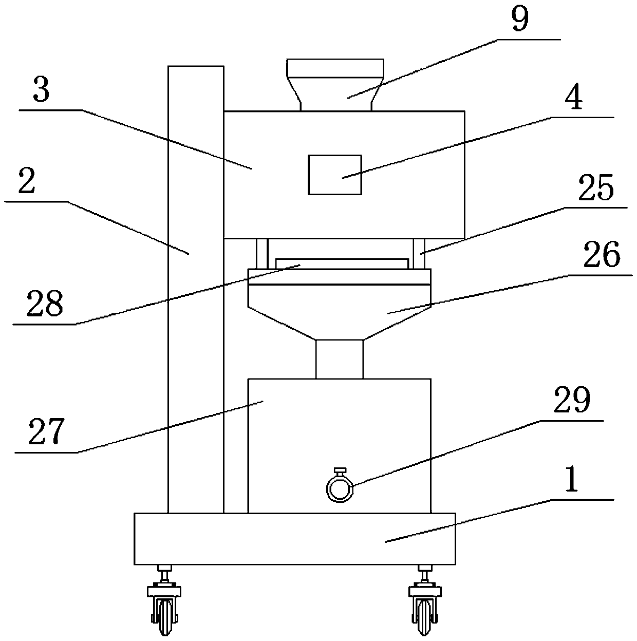 Waste slurry diaphragm filter pressing equipment for pigment production