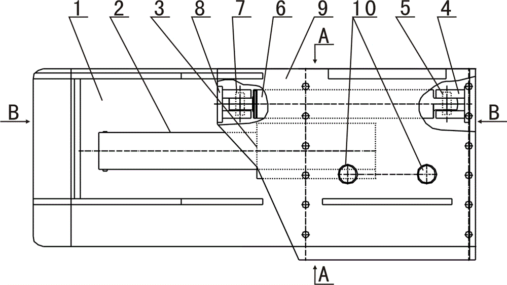 Head and tail moving device of scraper machine