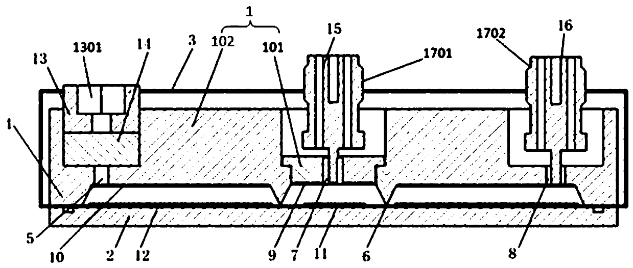 Sampling type fission ionization chamber and fission total number measuring method based on same