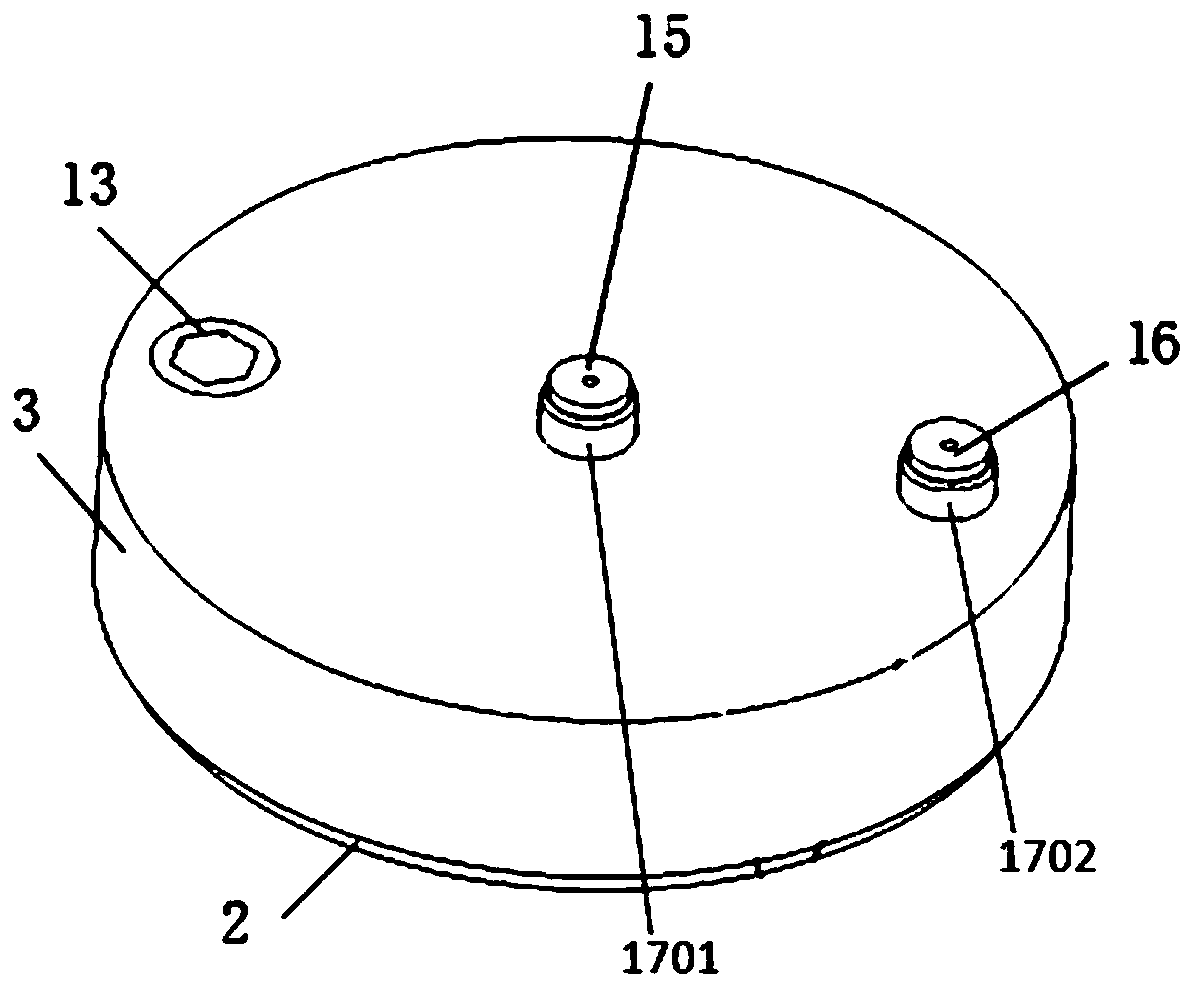 Sampling type fission ionization chamber and fission total number measuring method based on same