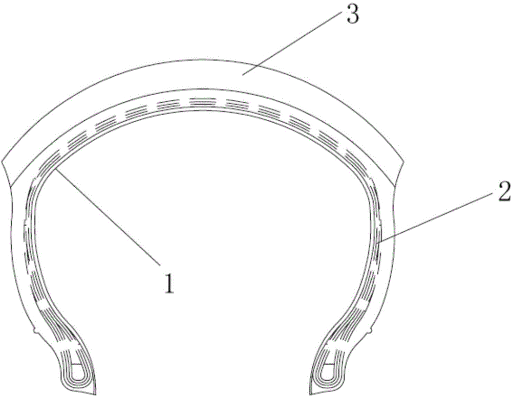 Cut-resistant tricycle tyre