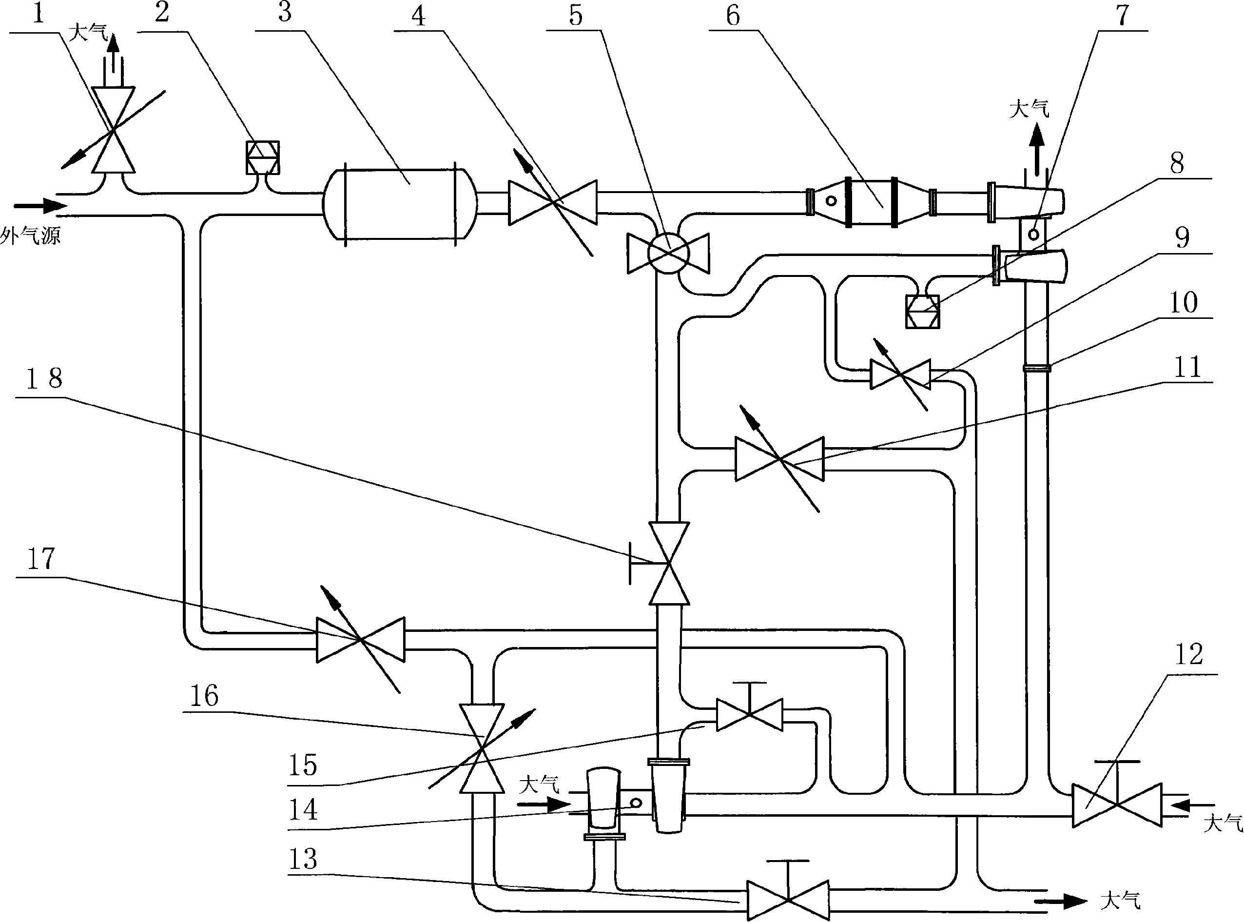 Turbine supercharger property test platform with assistant braking system