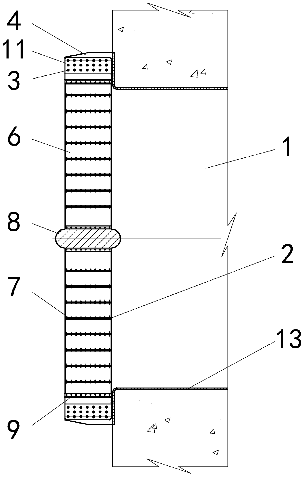 Water inlet and outlet cylindrical fixed trash rack