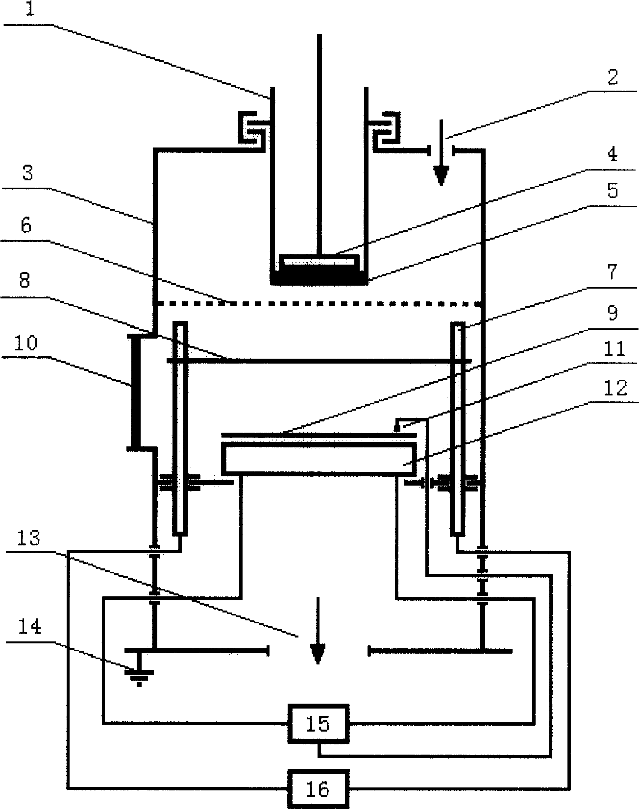 Method of dielectric barrier discharge plasma hot wire chemical gaseous phase deposition and its device