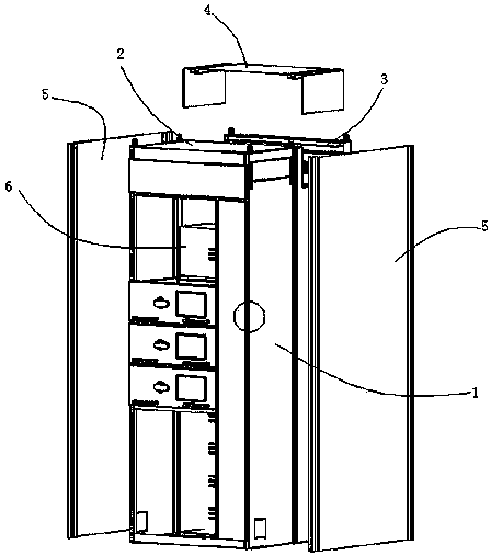 Electric switch cabinet set body