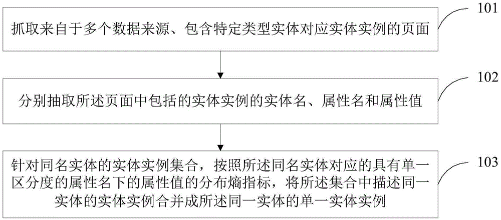 Mining method and device of single entity instance