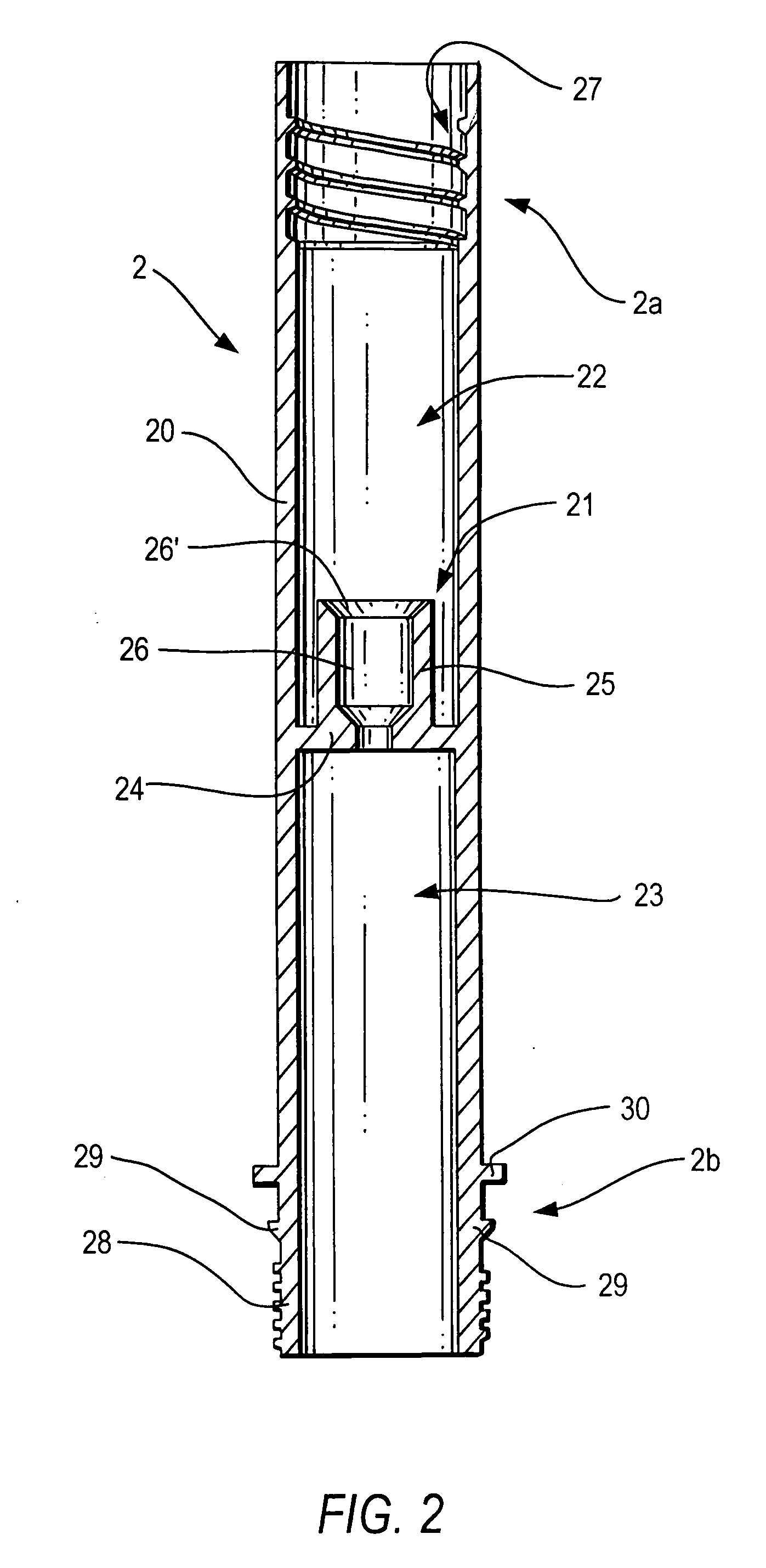 Enhanced test tube for collecting, transporting and extracting faeces samples