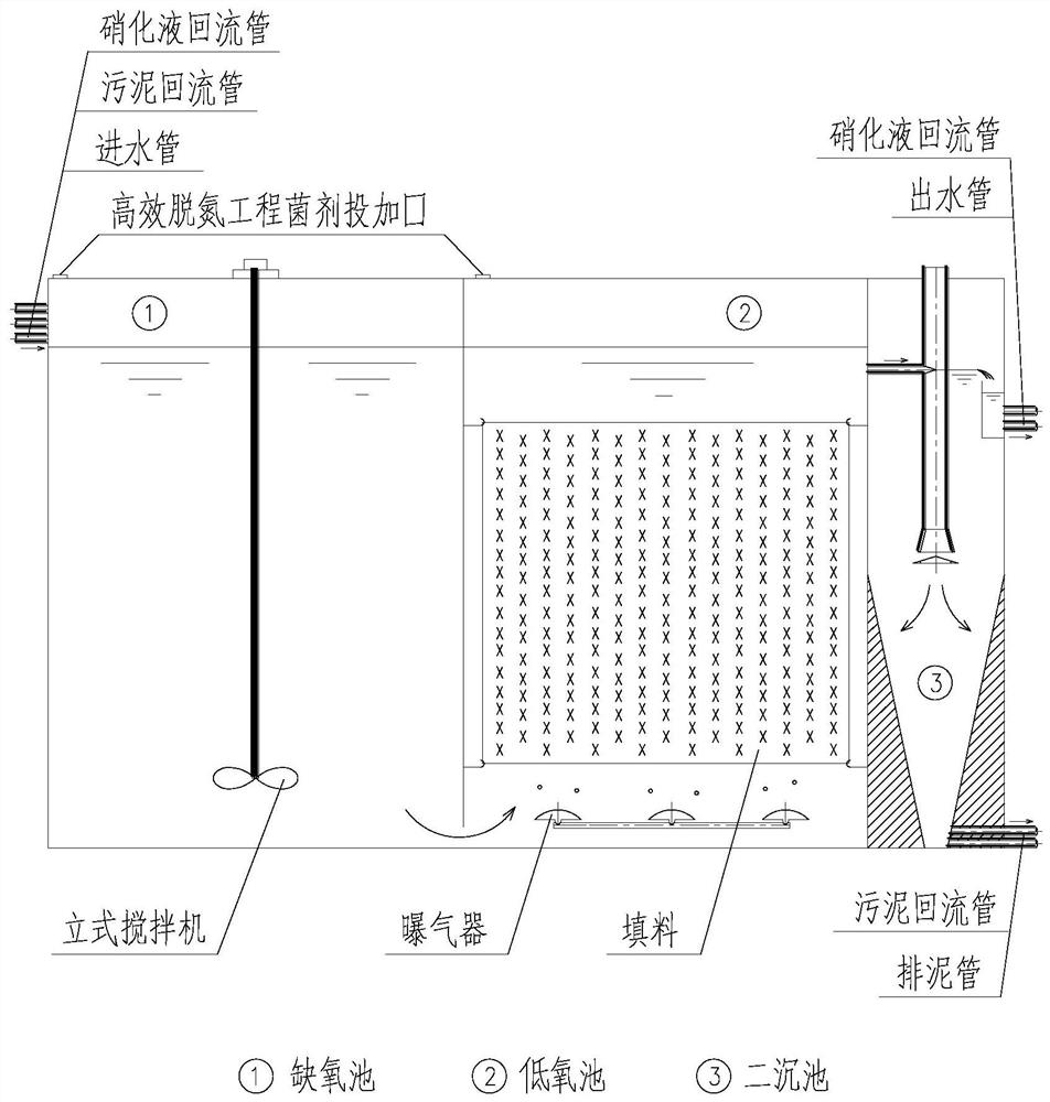 Enhanced CFBR process applied to treatment of wig wastewater containing high ammonia nitrogen