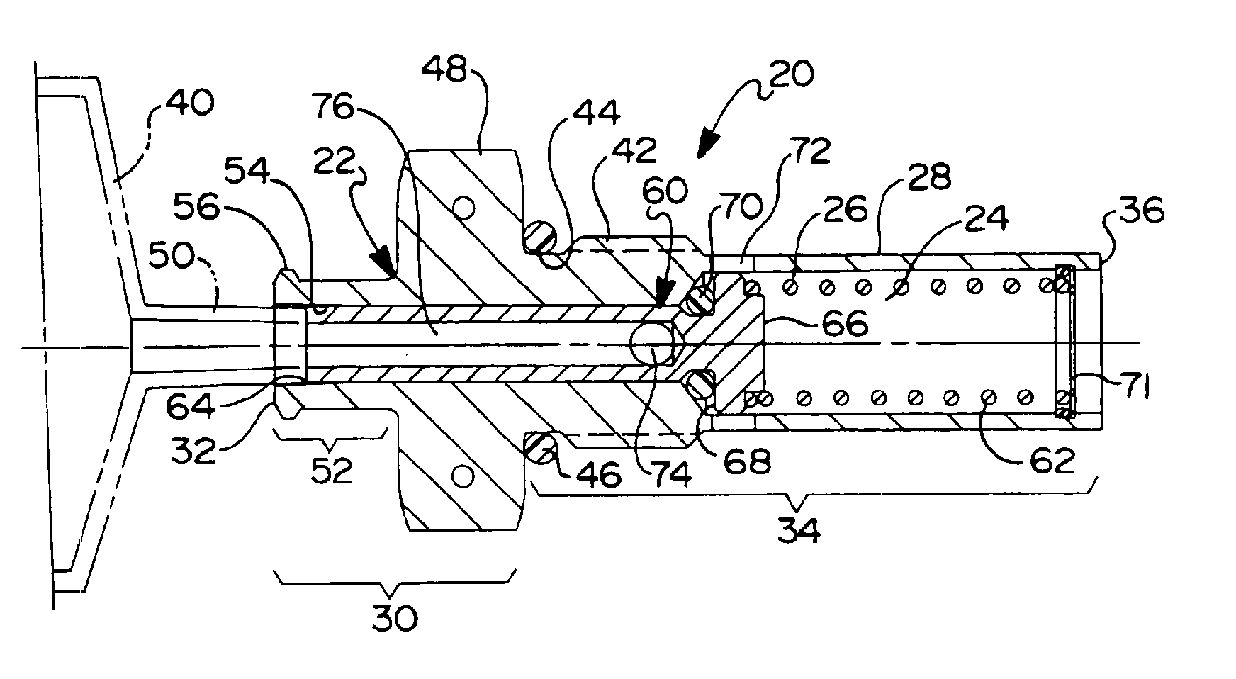 Fluid sampling valve