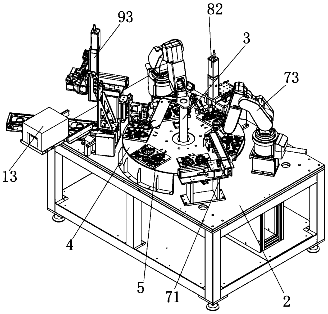 Gear box assembling equipment