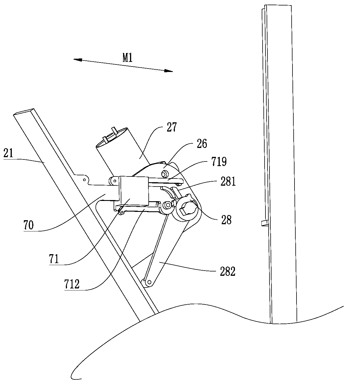 Face plate component and cooking fume purifying device