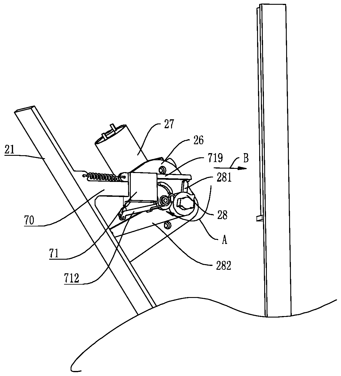 Face plate component and cooking fume purifying device