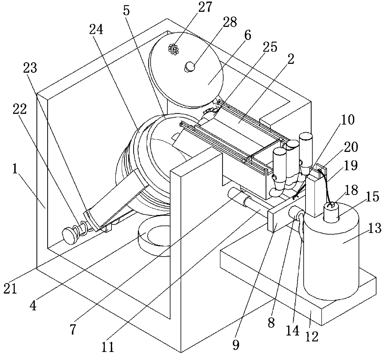 Water adding device for cooking machine