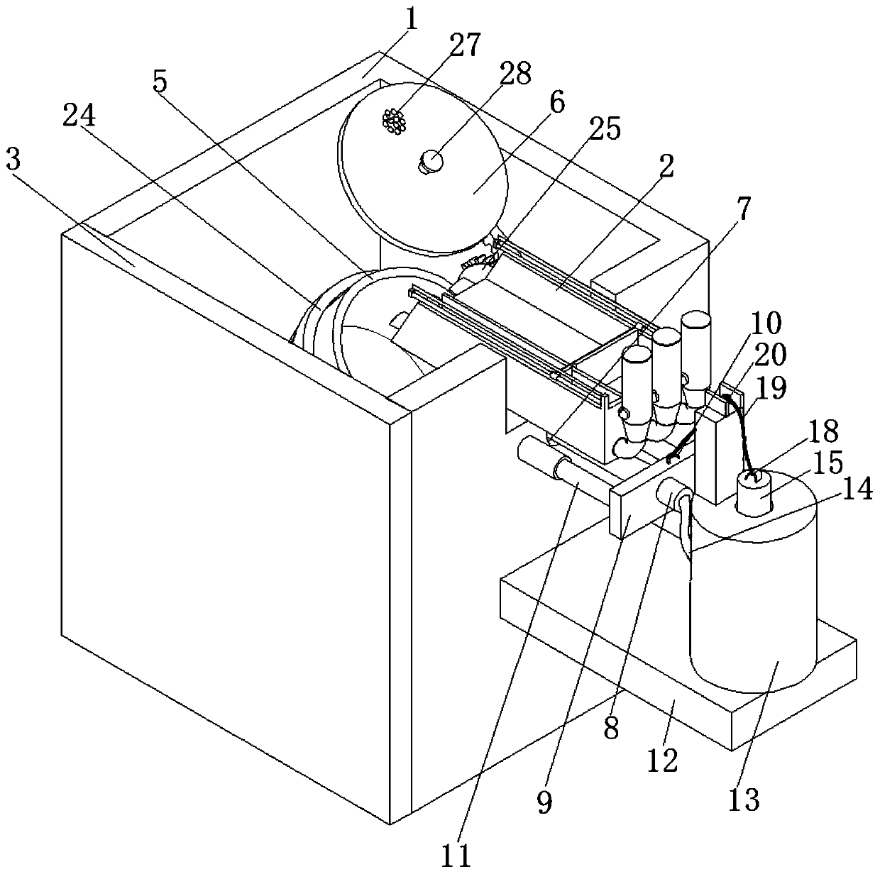 Water adding device for cooking machine