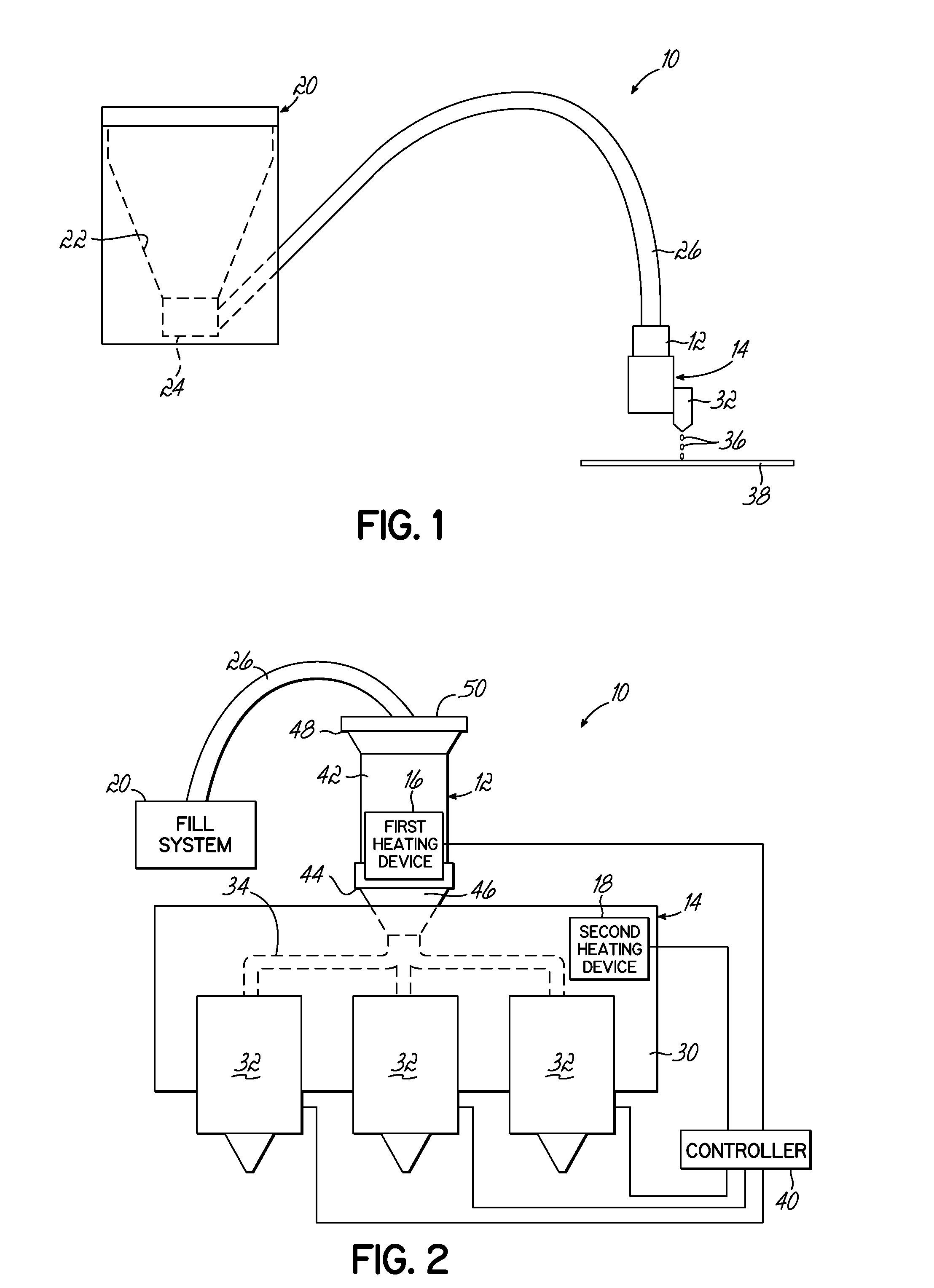 Adhesive dispensing system and method with melt on demand at point of dispensing