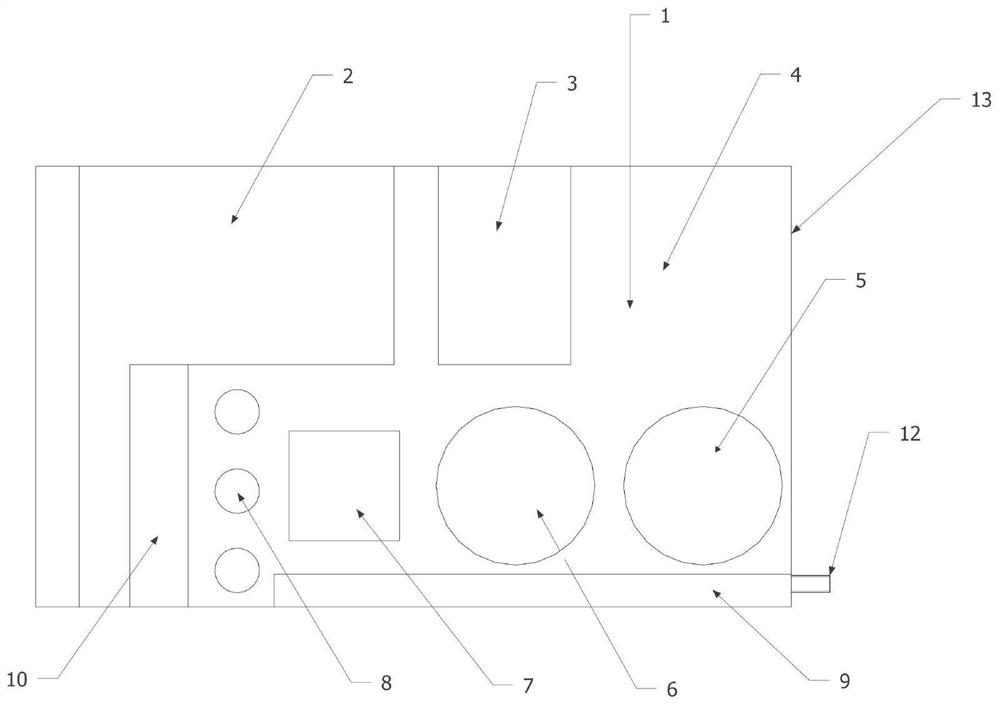 Water current control module for automatic integrated circulating water breeding