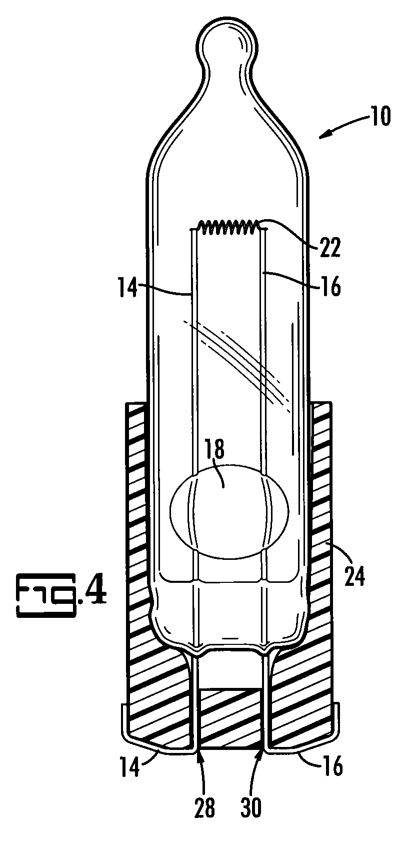 Method for Securing a Minature Blub in a Holder