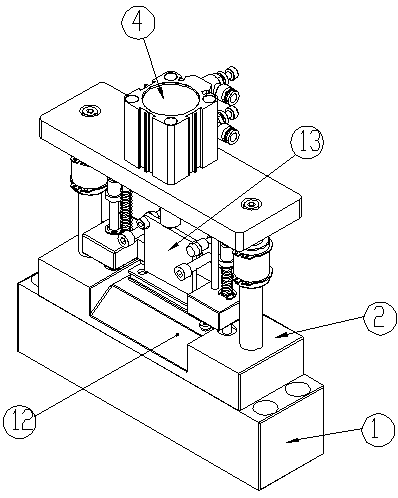 Cutting mechanism of efficient cutting machine for bus bars