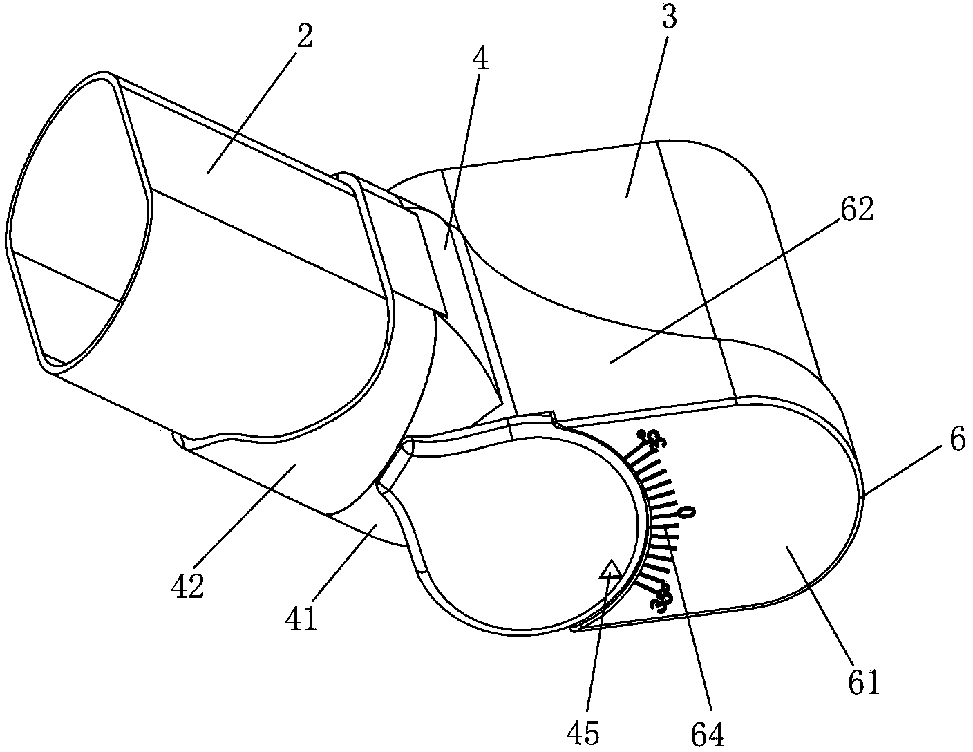 Corner connecting component for guardrail surface tube