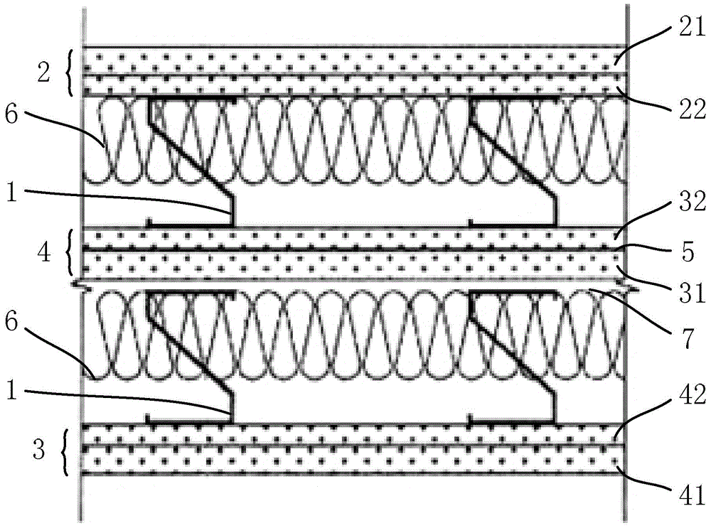 Double-row keel sound-isolation wall body