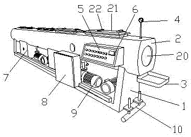 Plastic pipe cooling device