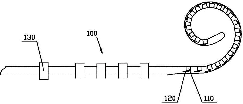 Artificial cochlea cranked electrode and implanting method thereof