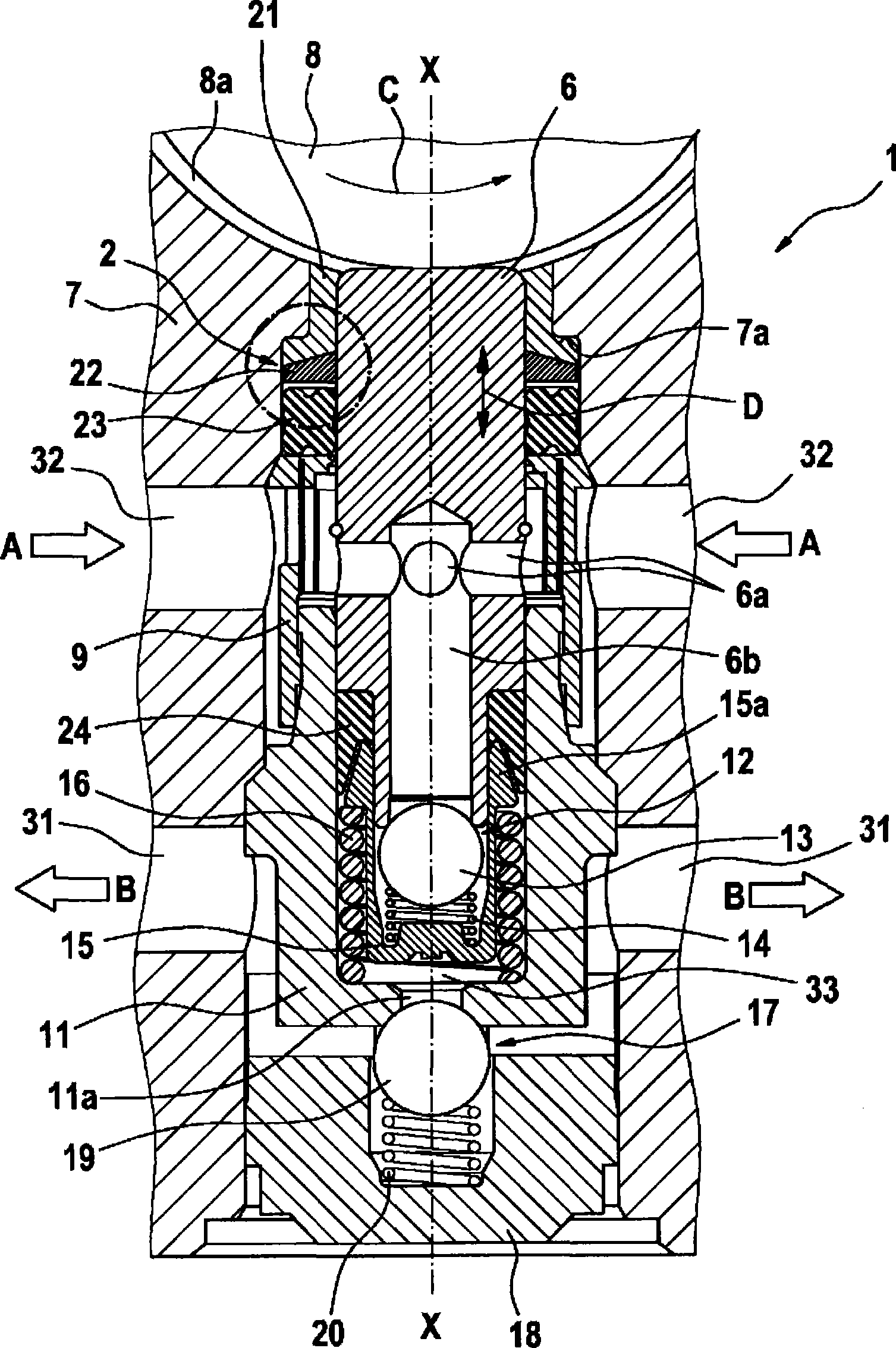 Sealing and guiding device for a piston of a piston pump