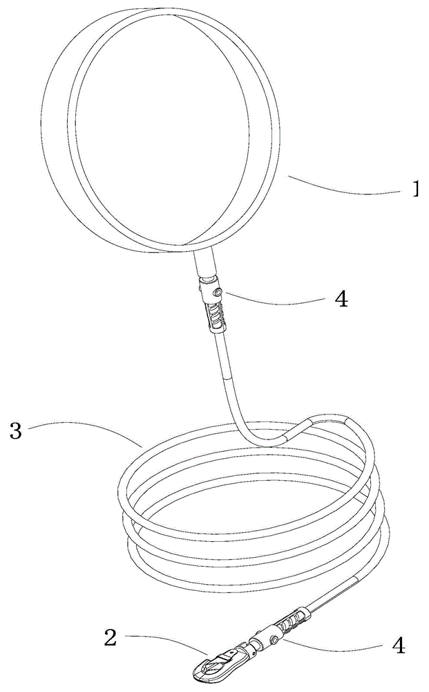 Elastically-contractible pet guy rope