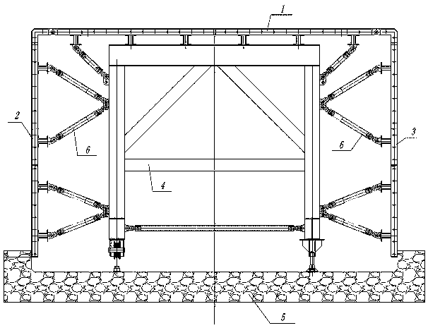 Box culvert construction method based on movable inner formwork jumbo