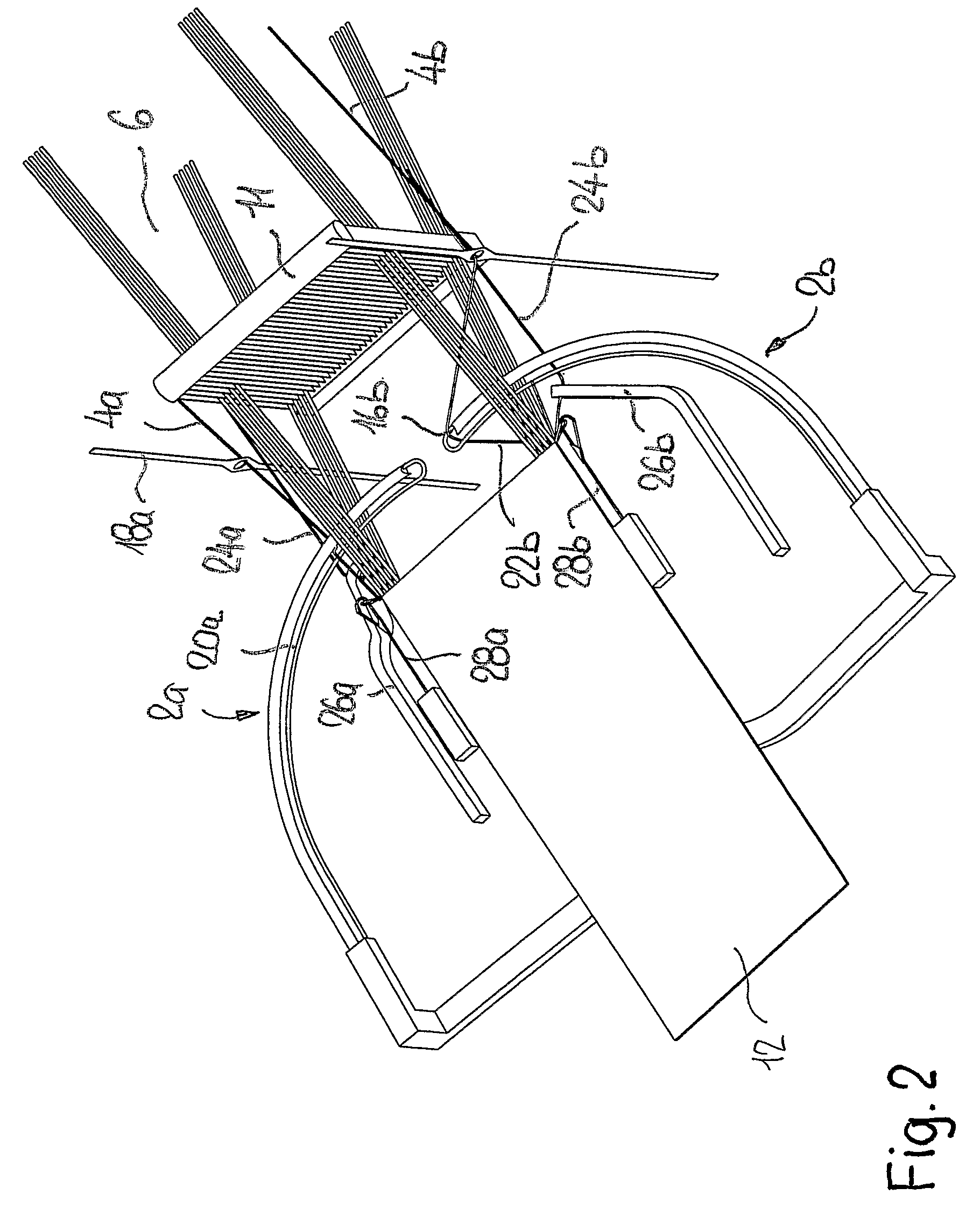 Method and needle webbing loom in order to weave a ribbon