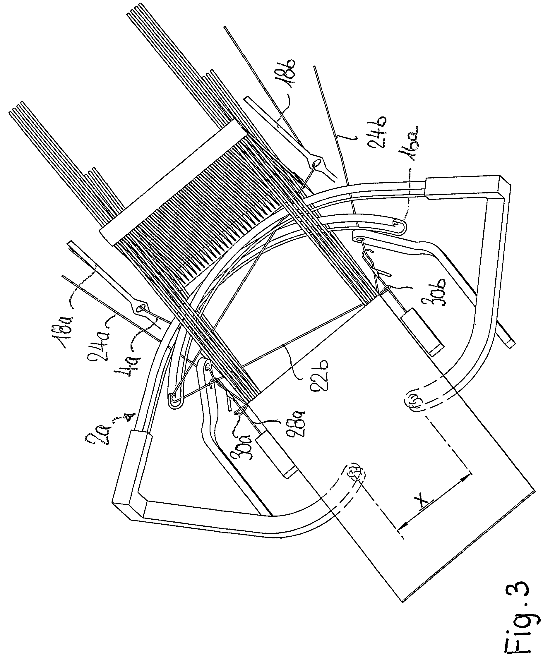 Method and needle webbing loom in order to weave a ribbon