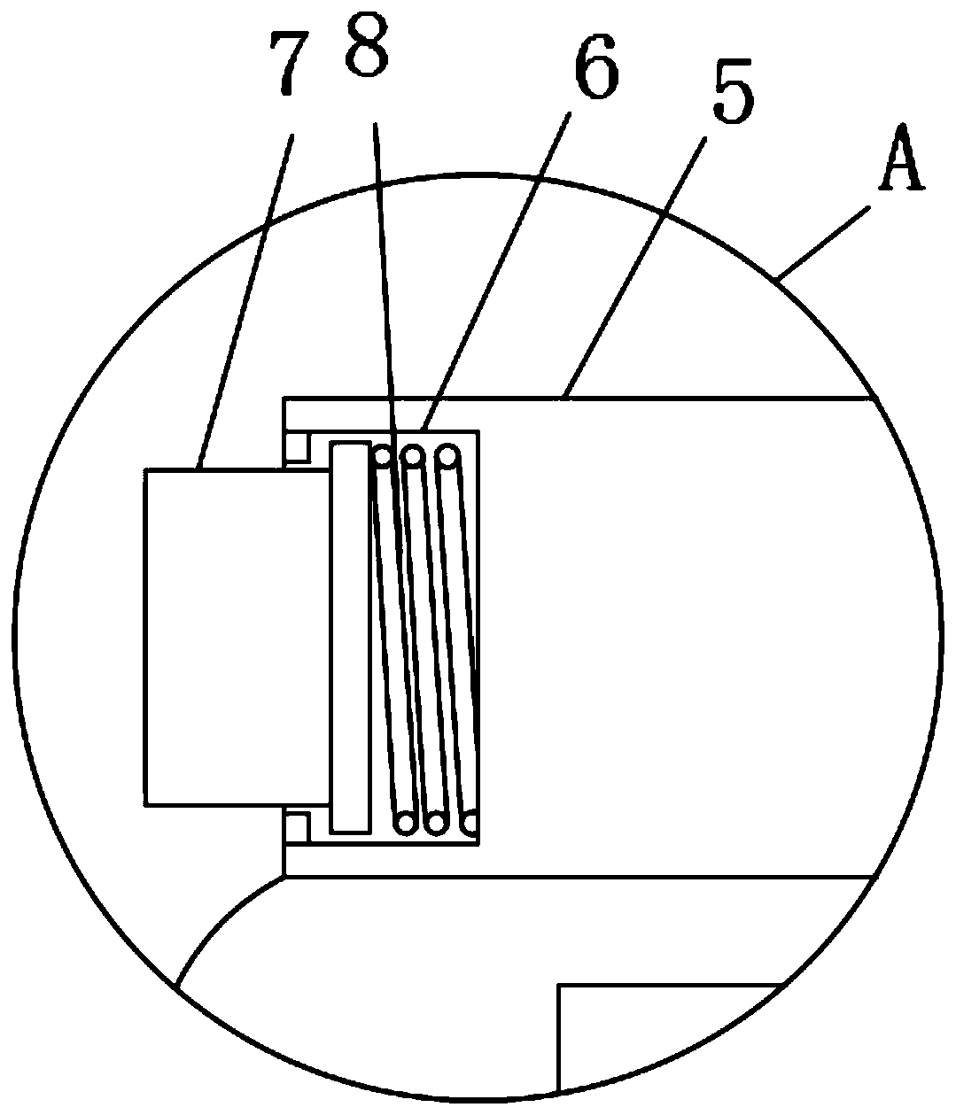 Electrostatic spraying device for inner walls of guardrails made of zinc-steel pipes