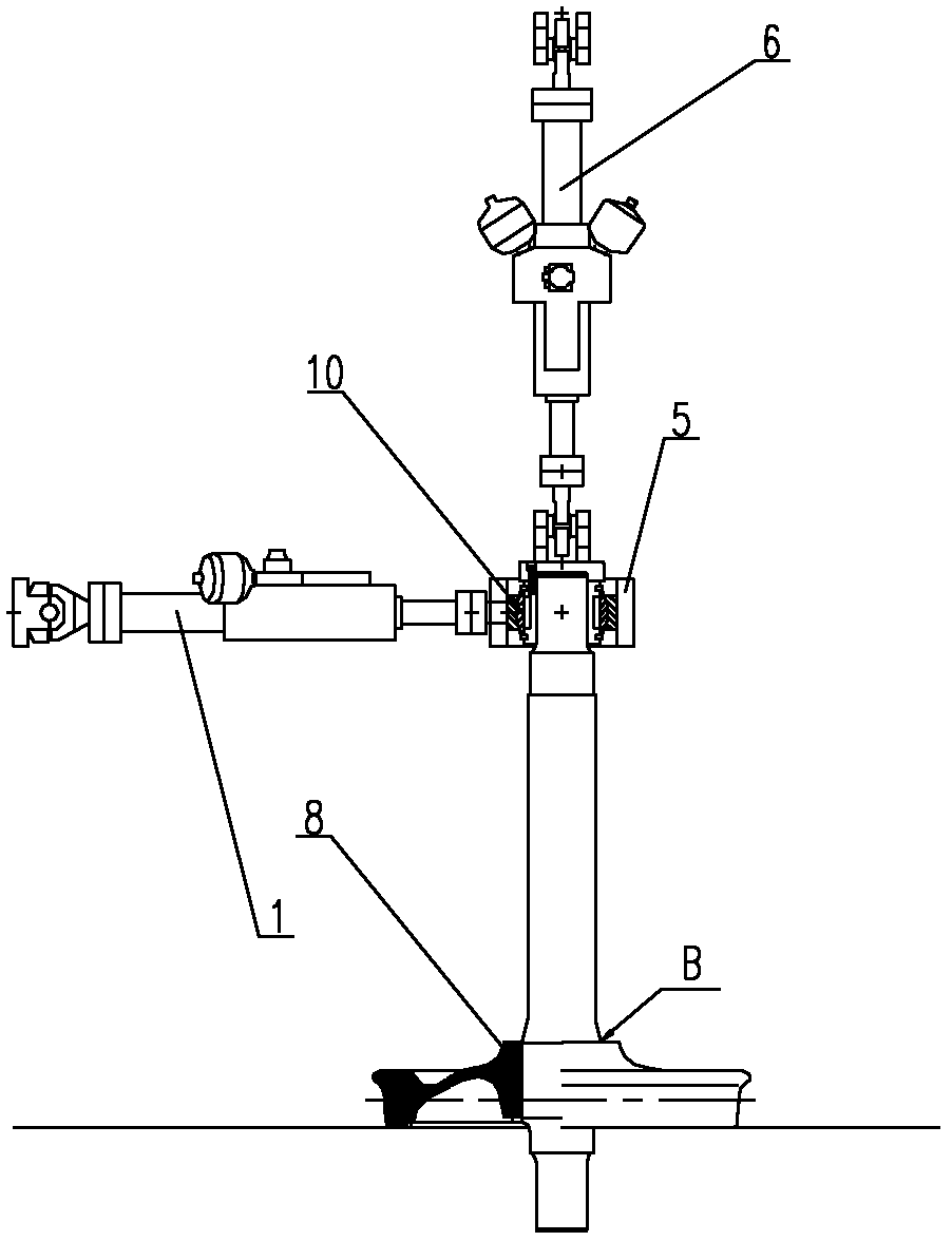 Fatigue test device and method for axle