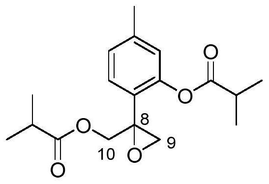 Application of thymol isobutyrate in the preparation of hypolipidemic drugs