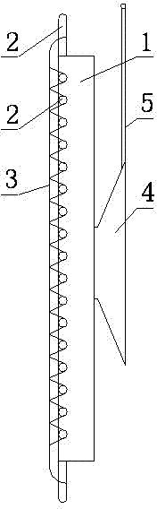 Aquarium moss planting device