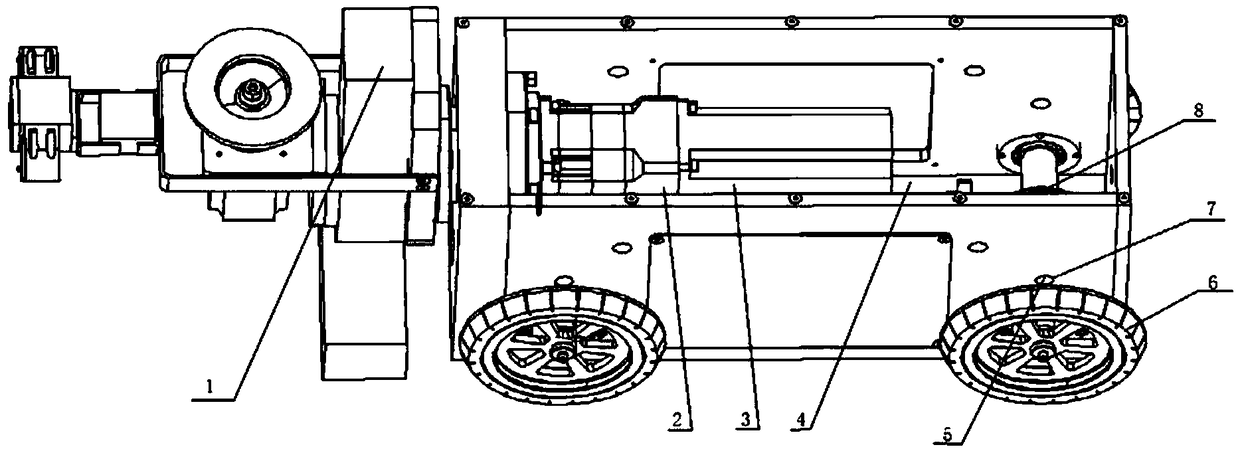 Mileage calculation method for pipeline cutting robot