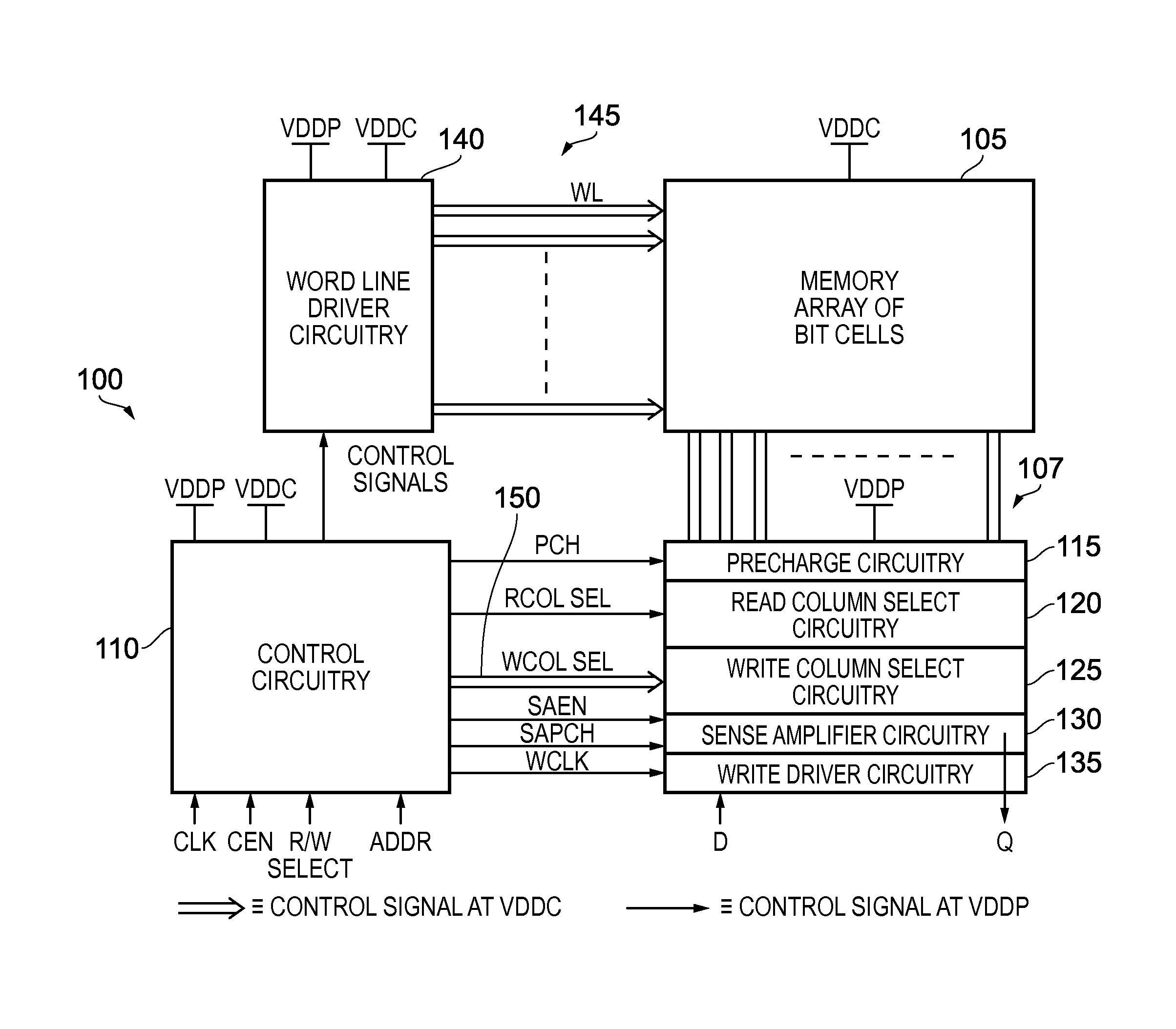 Memory device and method of operation of such a memory device