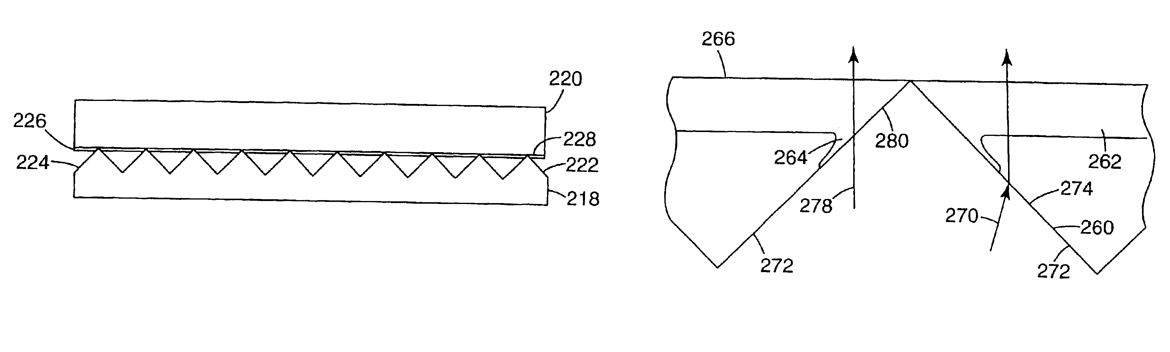 Method for stacking surface structured optical films
