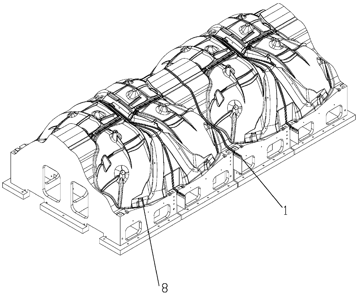 Die cutter mechanism for automotive acoustic parts