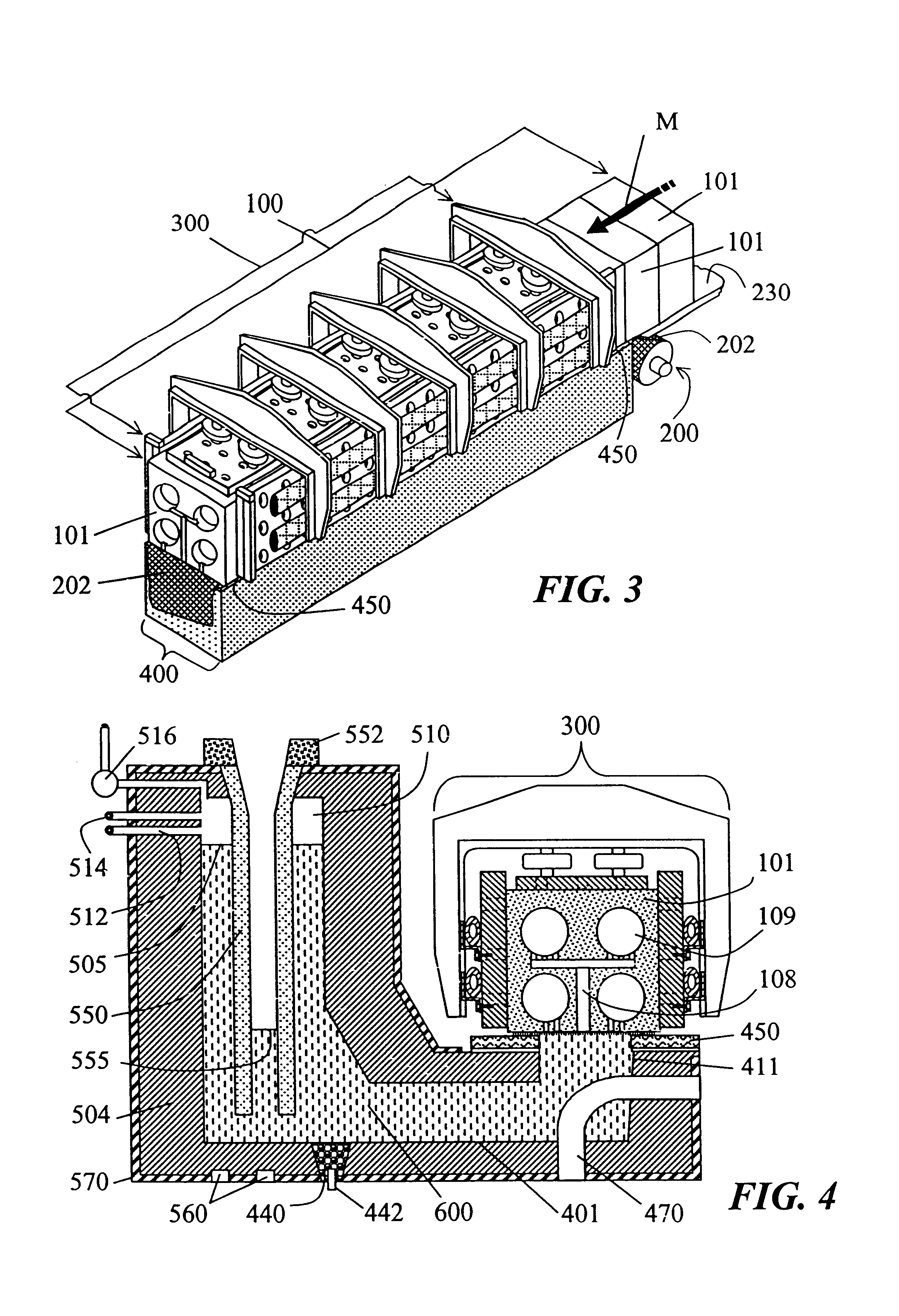 Automotive and aerospace materials in a continuous, pressurized mold filling and casting machine