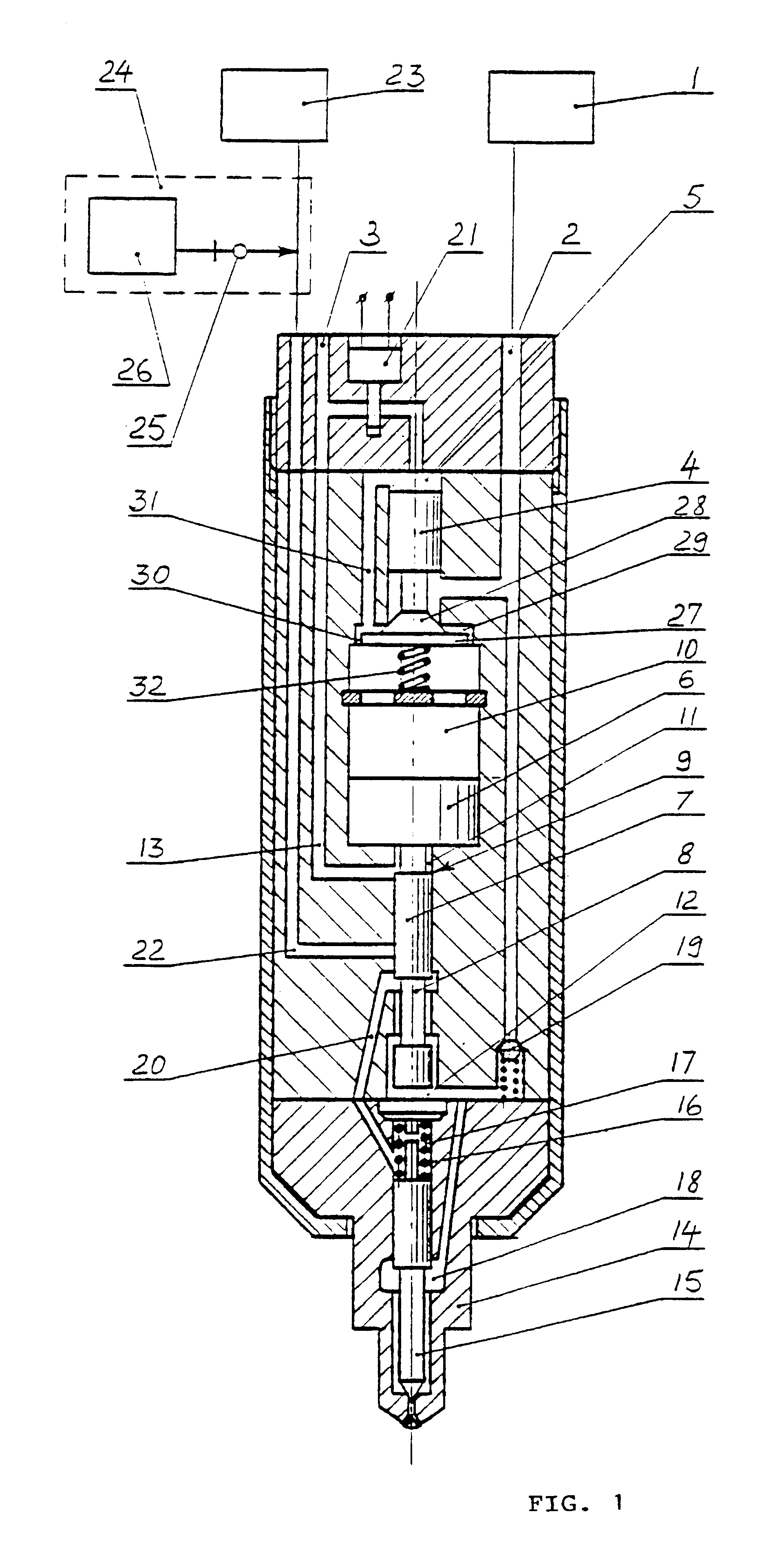 Hydraulically actuated electronic fuel injection system