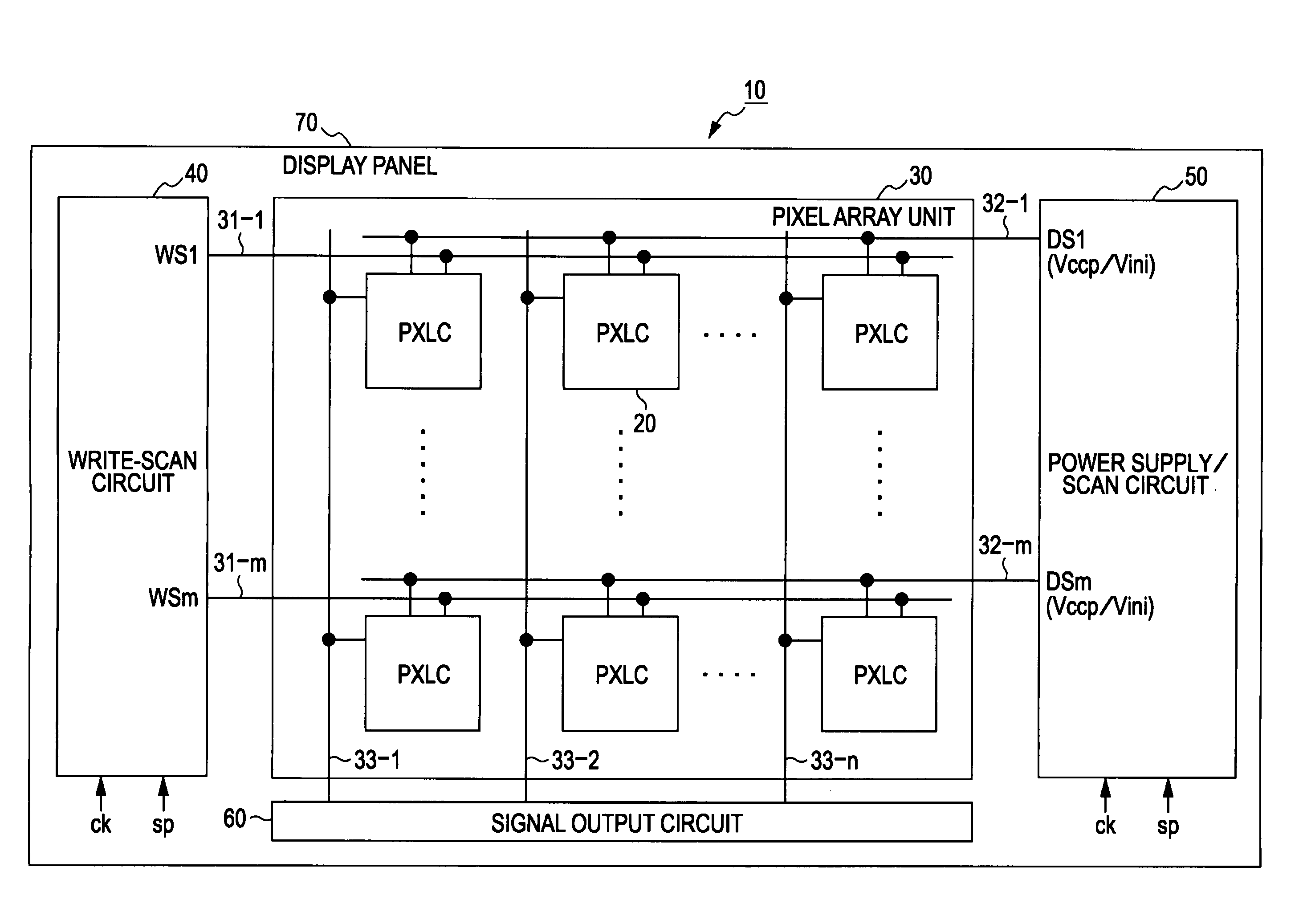 Display device, driving method for display device, and electronic apparatus