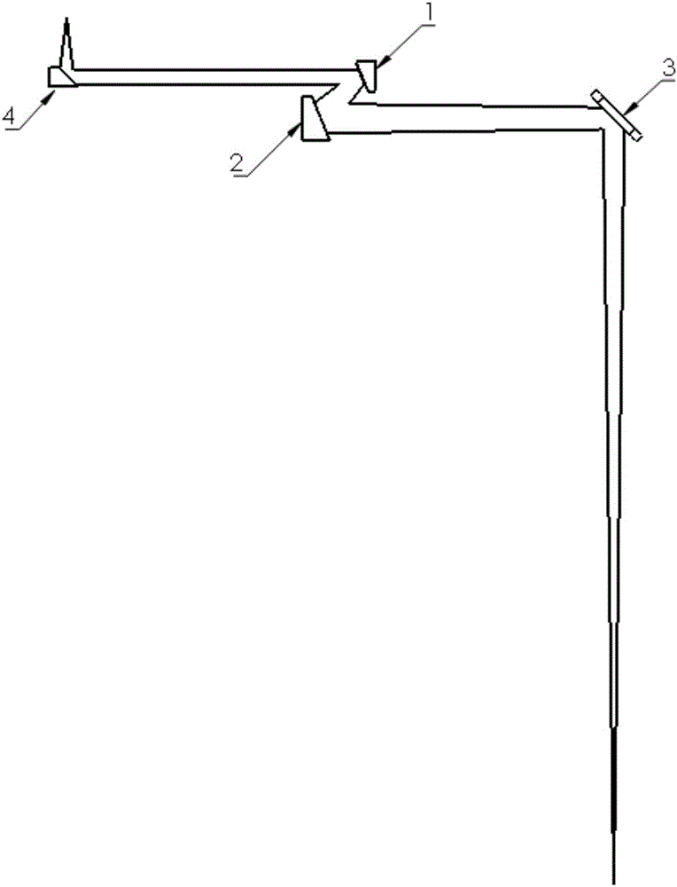 Single galvanometer total-reflection type displacement focusing 3D scanning optical system