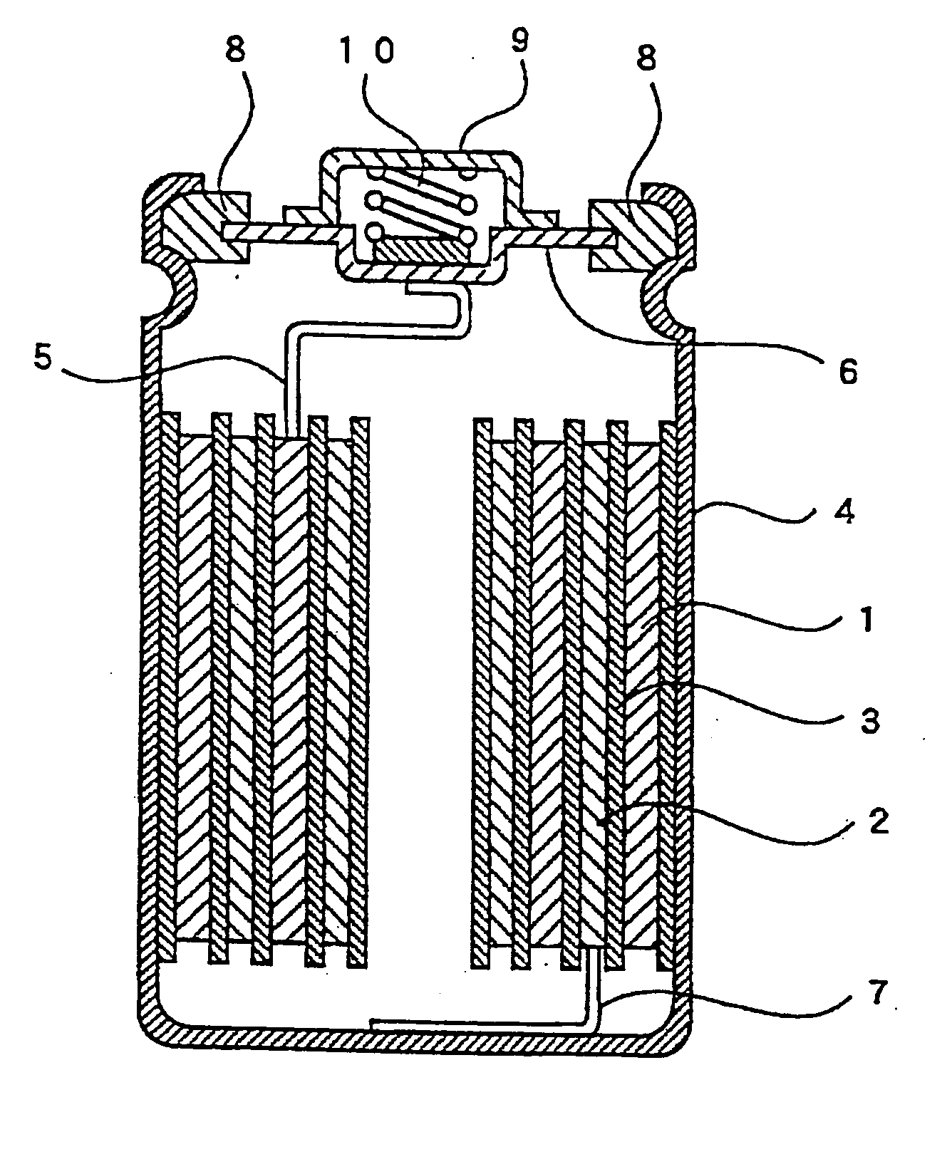 Nickel metal hydride storage battery