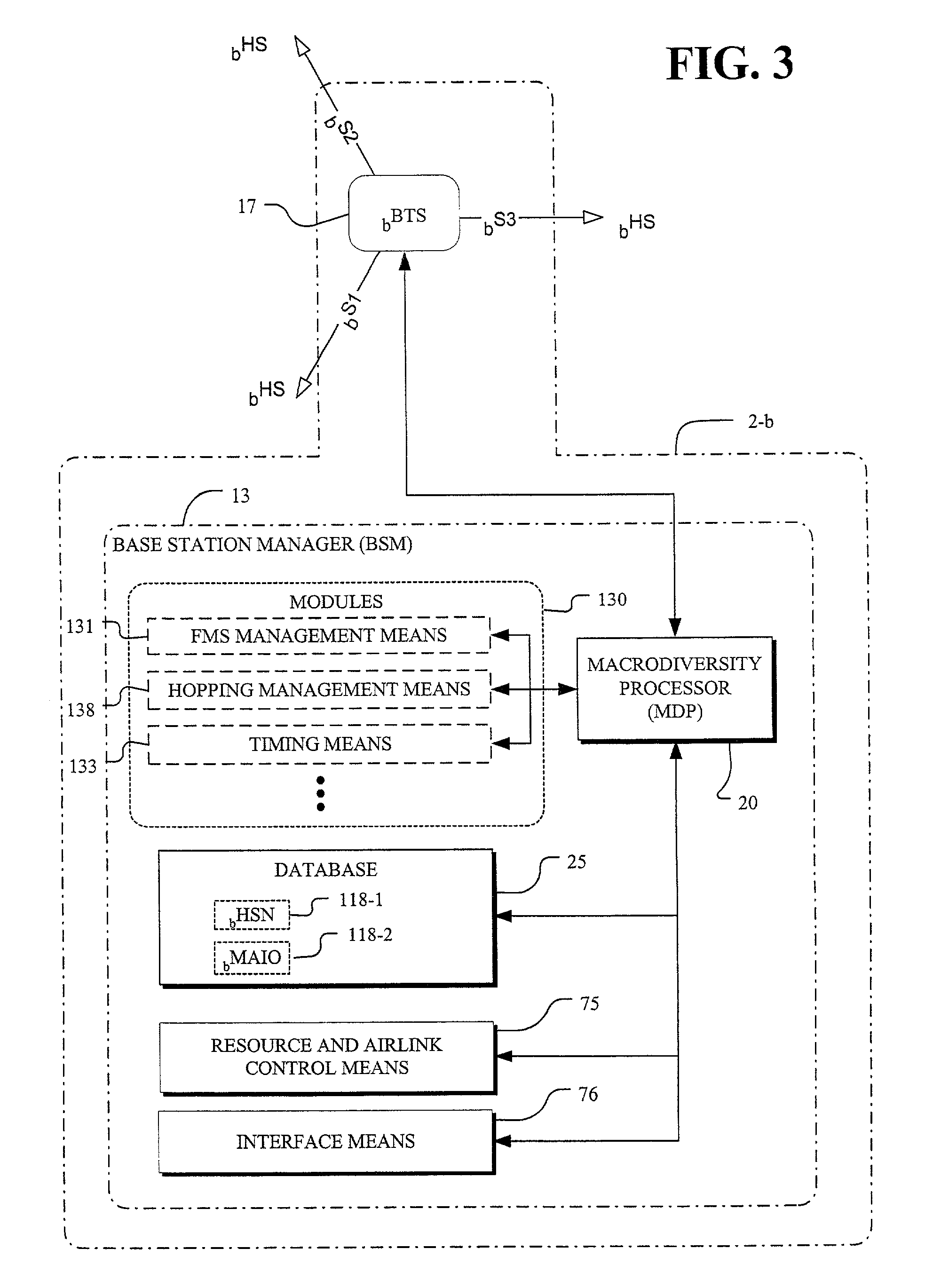 Virtual cell mapping in macrodiverse wireless networks with frequency hopping