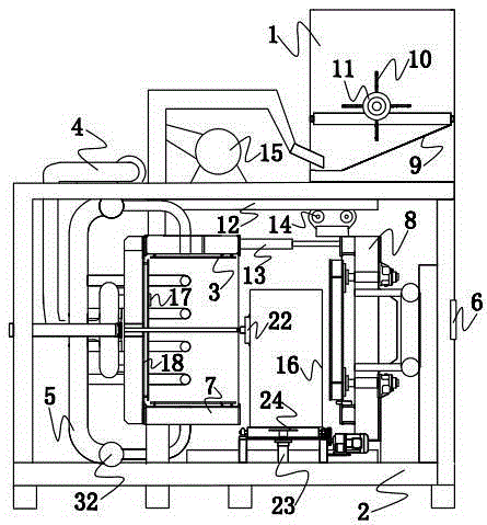 Plastic foam plate forming machine