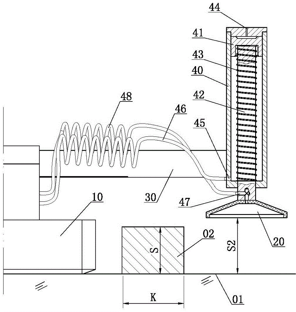 Robot capable of washing outer wall across obstacle and operating method