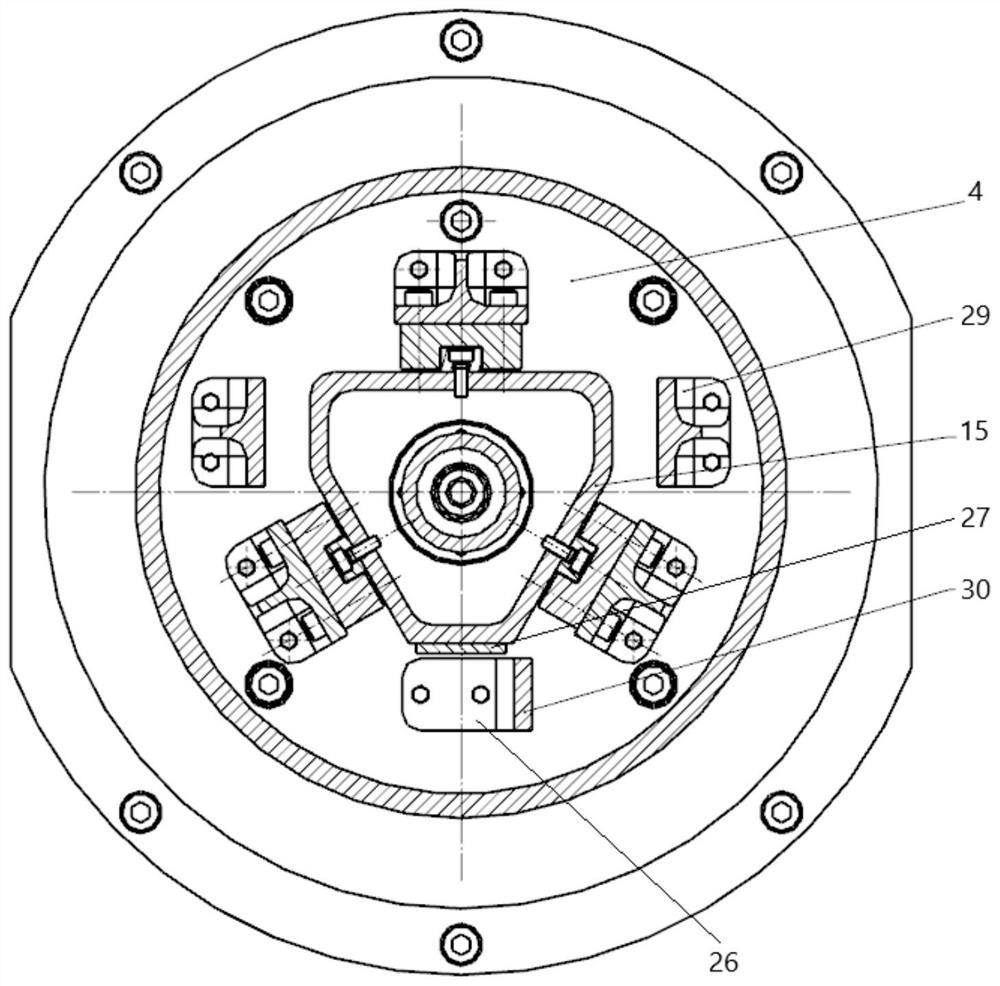 A split space optical remote sensor focusing structure