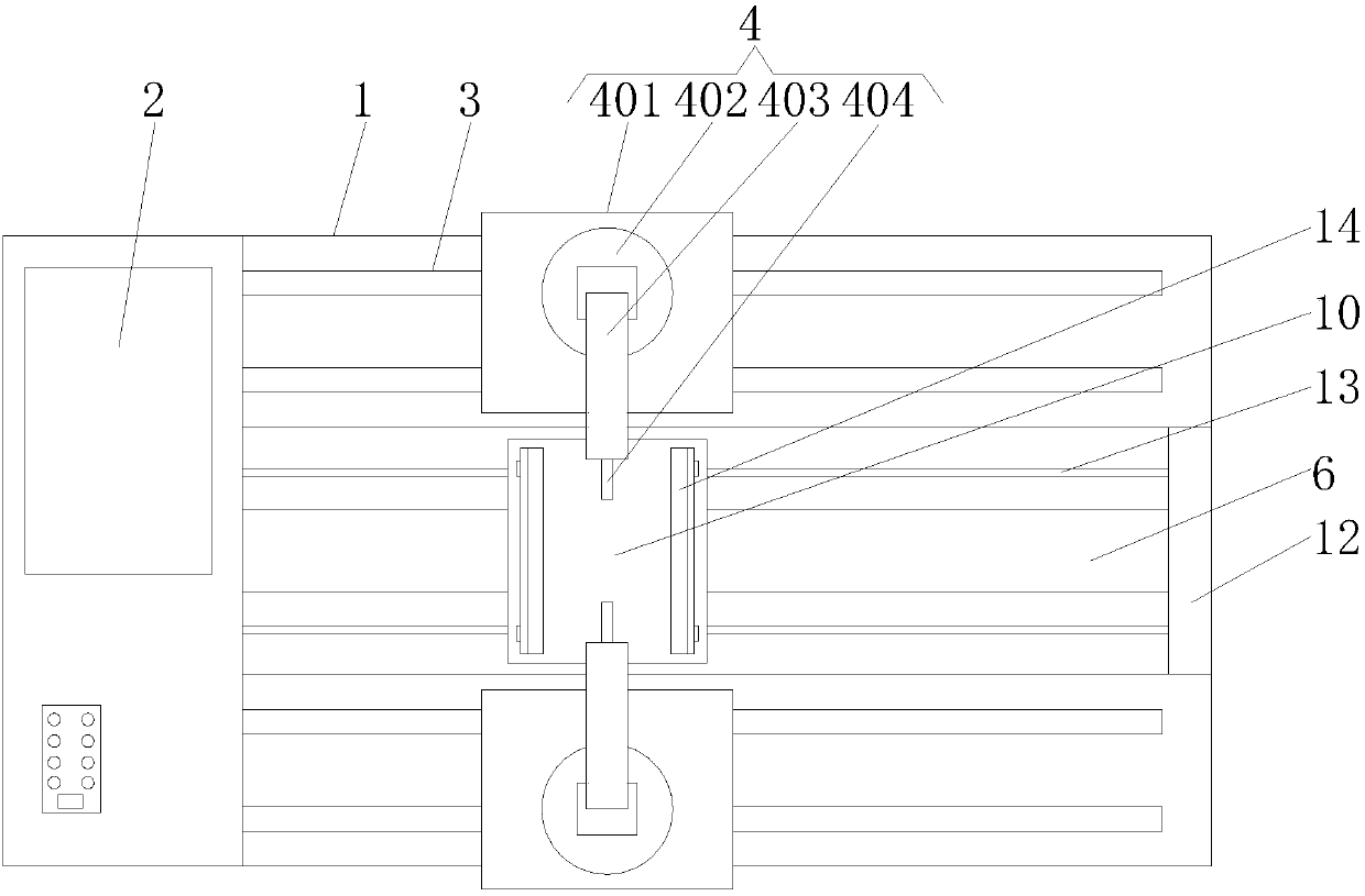 High-precision numerical control chuck double-tool-rest lathe